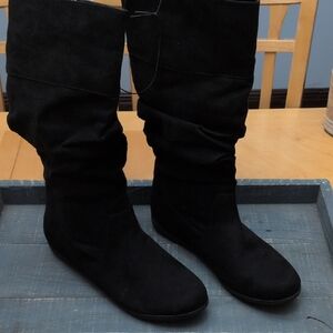 St. John's Bay Elegant Black Over the Knee Boots